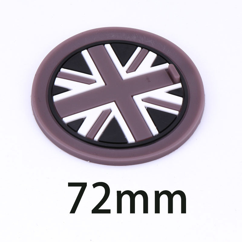 MINI Cooper F55 F56 F60 Cup Holder Anti-Slip Silicone Mat Gray Rice Style [72mm] Evfuns