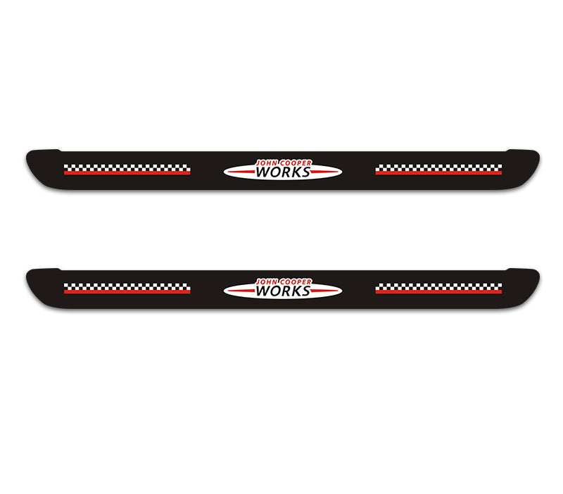 MINI Cooper Door Sill Scuff Plate Stickers | F54 F55 F56 F60 Threshold Trim JCW model (F56_F57) two-piece set Evfuns
