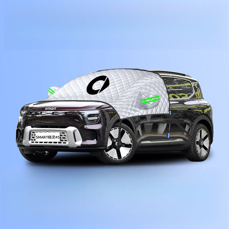 Smart # 5 Windshield Snow Cover | Frost & Sun Protection Car Cover SMART #5 Special [Three-Window Model]★With