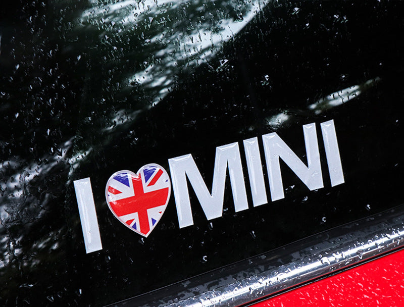 I ❤️ MINI Window Decal – Creative Waterproof Car Sticker Evfuns