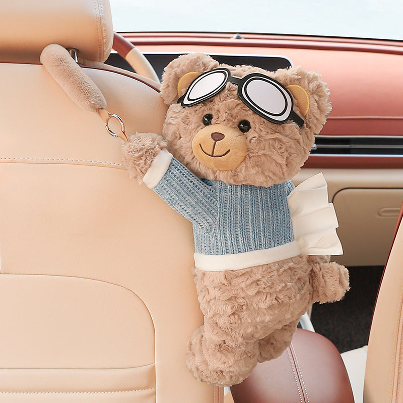 Creative Car Tissue Box – Hanging Cute Cartoon Car Tissue Holder