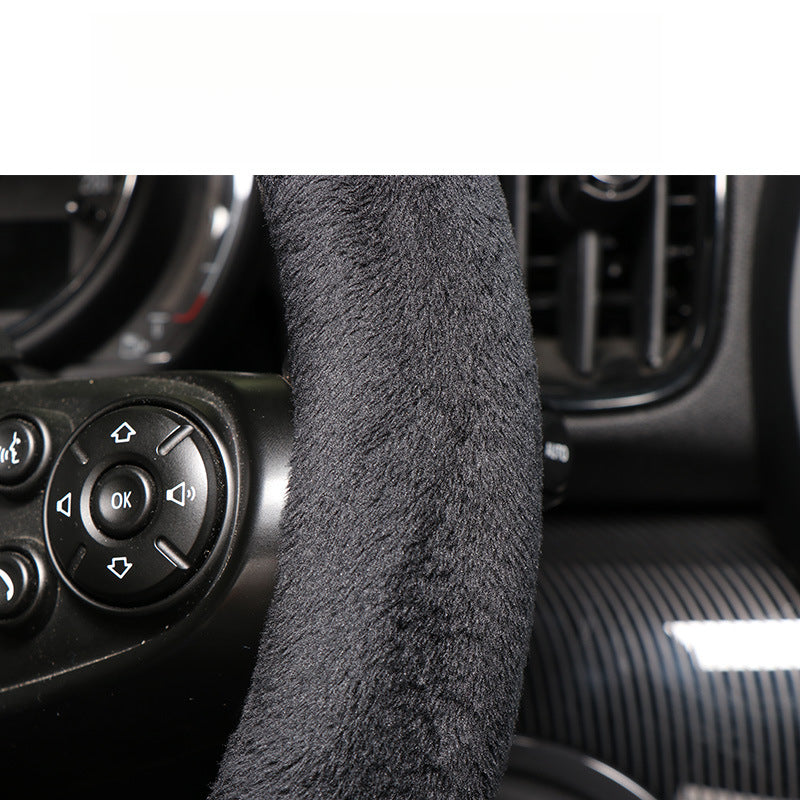 Winter Plush Steering Wheel Cover for MINI Cooper Evfuns