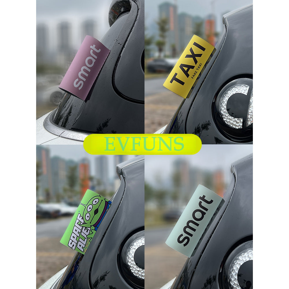 SMART Car Sticker Label – Decorative PVC Adhesive Decal (15*20cm / 8*10cm) Evfuns