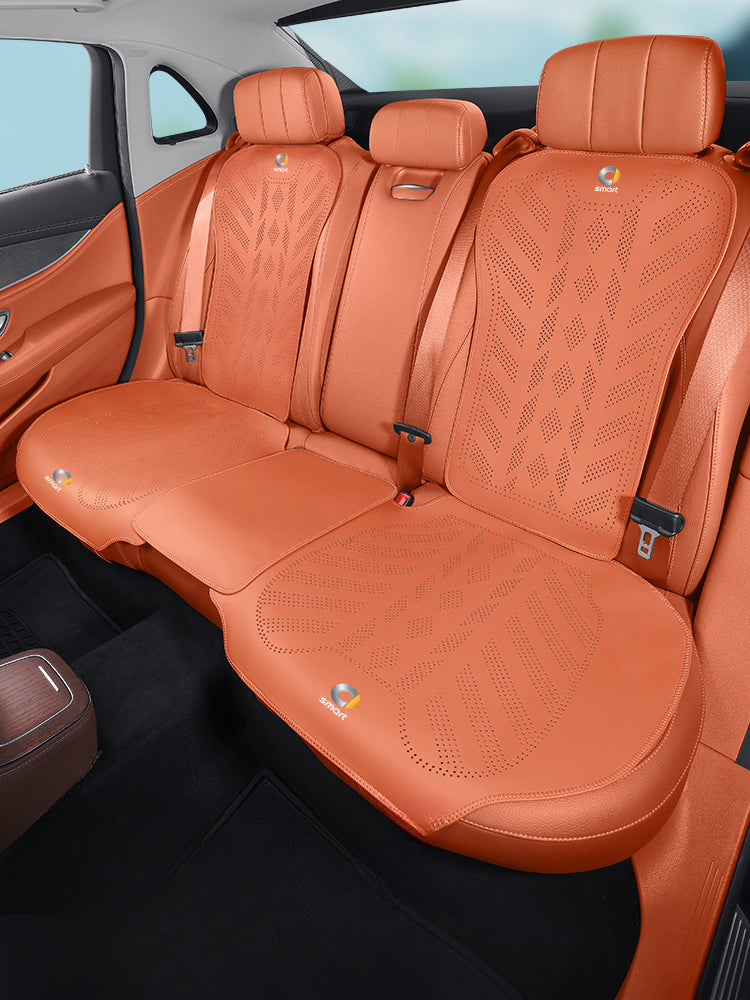 Smart # 1 # 3 # 5 Napa Leather Seat Cushion | All-Season Car Seat Cover Evfuns