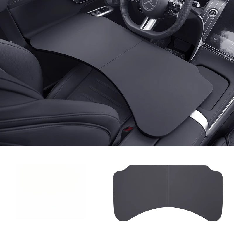 Smart # 1 # 3 # 5 Foldable Car Tray Table | Rear Seat Laptop & Dining Desk Car Folding Small Table [Noble Black] 1 Pack