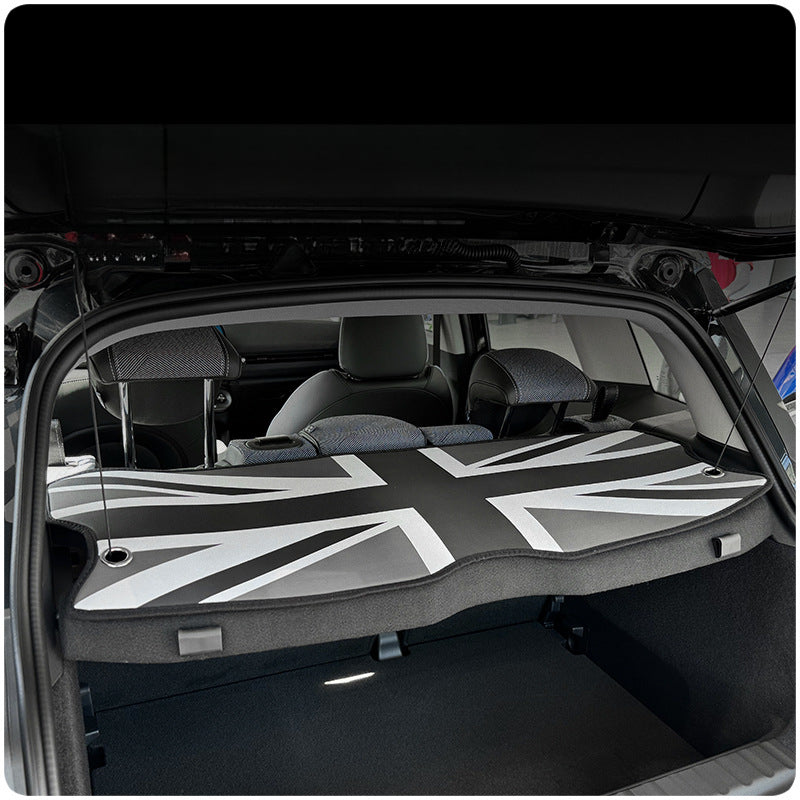 MINI J01 J05 ACEMAN Rear Trunk Privacy Cover & Leather Back Window Mat Evfuns