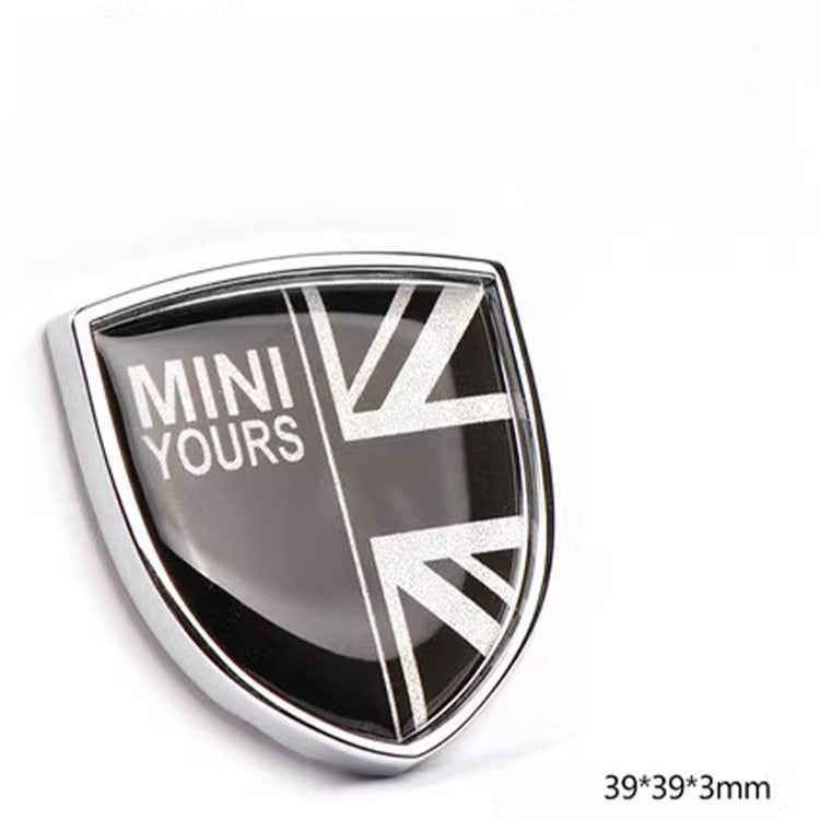 MINI Cooper Creative Metal Emblem Stickers – Universal Body/Window Badge Evfuns