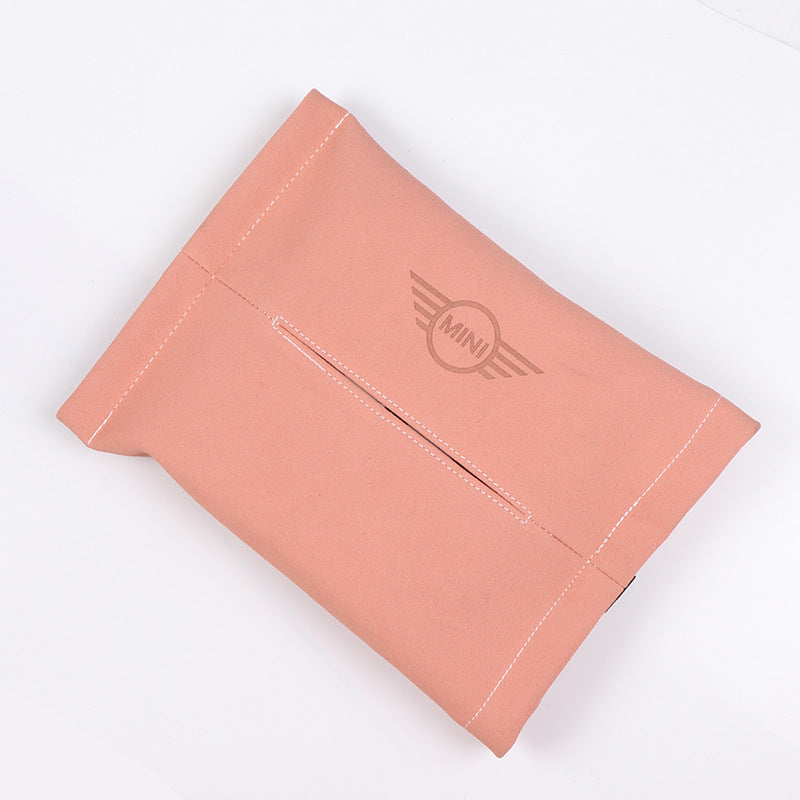 Mini Car Hanging Tissue Box Pink Evfuns