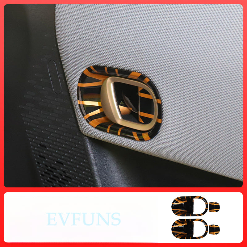 MINI F65/F66 Interior Door Handle Armrest Trim Cover Golden Rice 2-Pack Evfuns