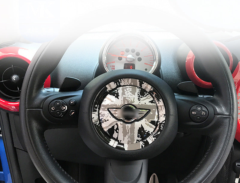 MINI Cooper R56 R60 Steering Wheel 3D Gel Sticker – Dome Emblem Decal Evfuns
