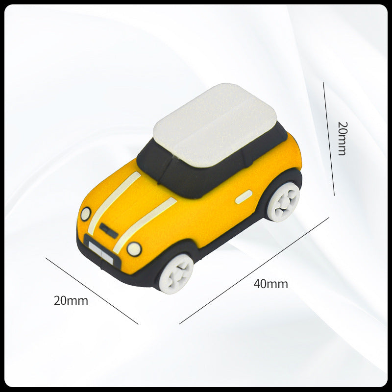 MINI Cooper Dashboard Silicone Ornament – Miniature Car Interior Decoration MINI Car Ornament [Orange Yellow] Evfuns