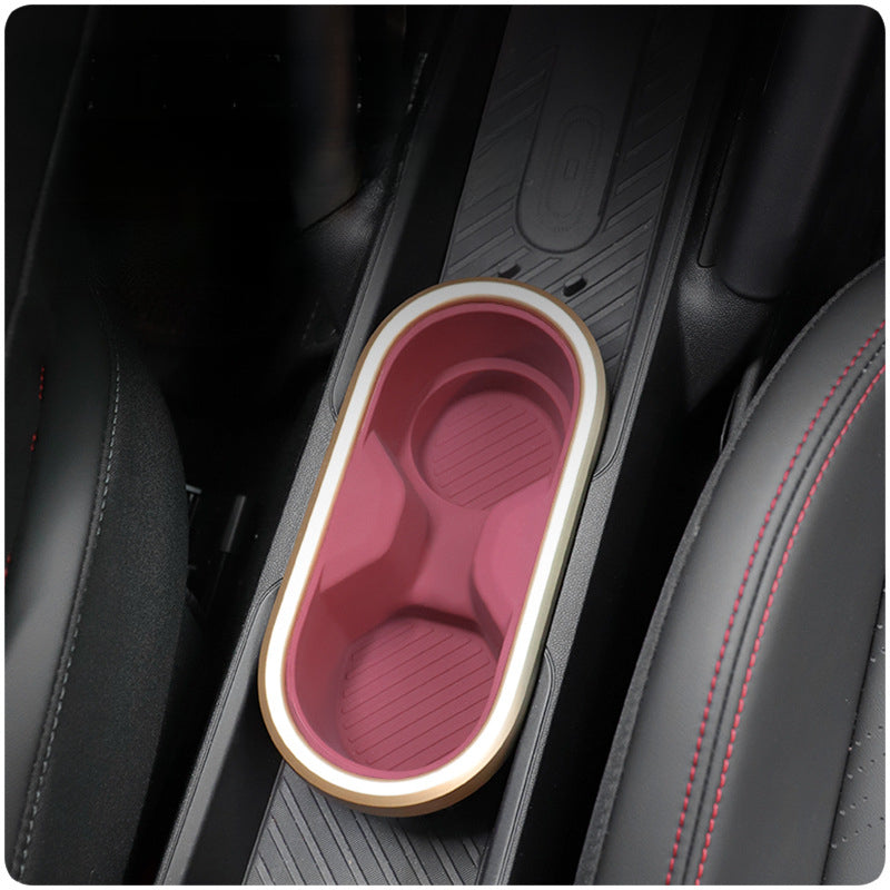 MINI Electric J01 Center Console Cup Holder Mat – Custom Silicone Interior Insert Evfuns