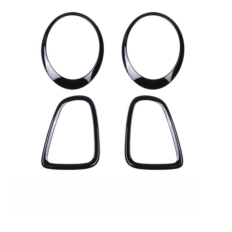MINI Cooper R Series Black Headlight & Taillight Trim Kit R56/57/58/59 [Front and Rear Headlight Frames] Black Set