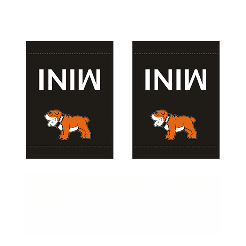 MINI Cooper Creative Label Decals MINI Bulldog [Large Size] One Pair Evfuns