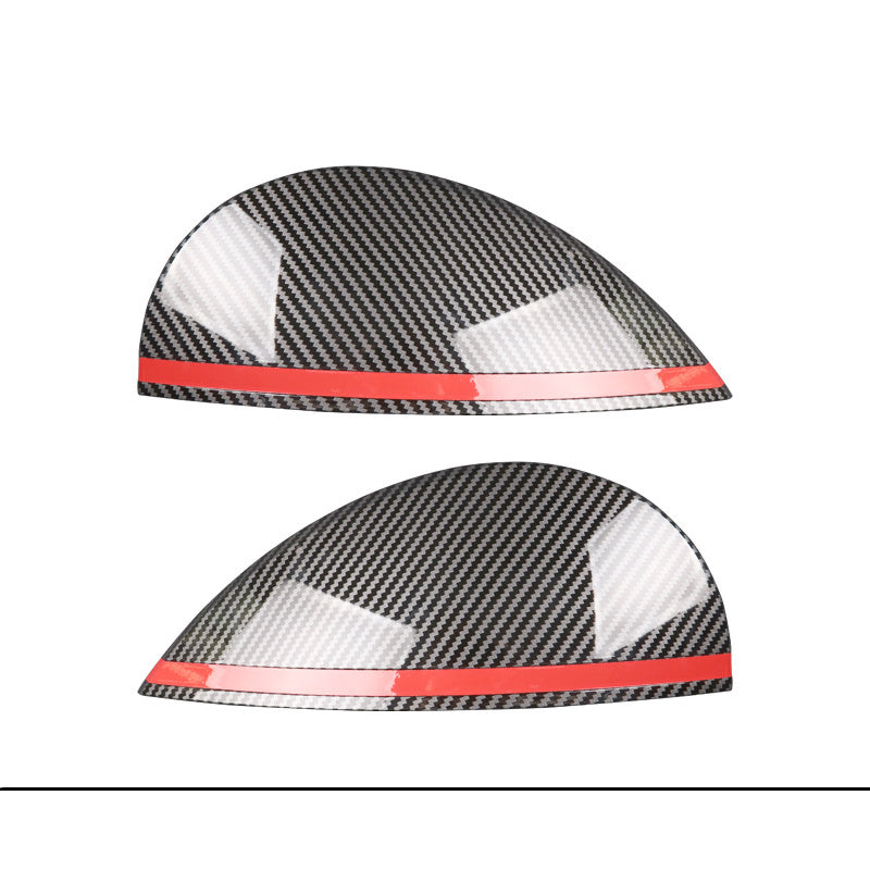 MINI Cooper F56 F60 Headlight Eyelid Trim – F Series Dual-Layer Cover Carbon Fiber Pattern Model Evfuns