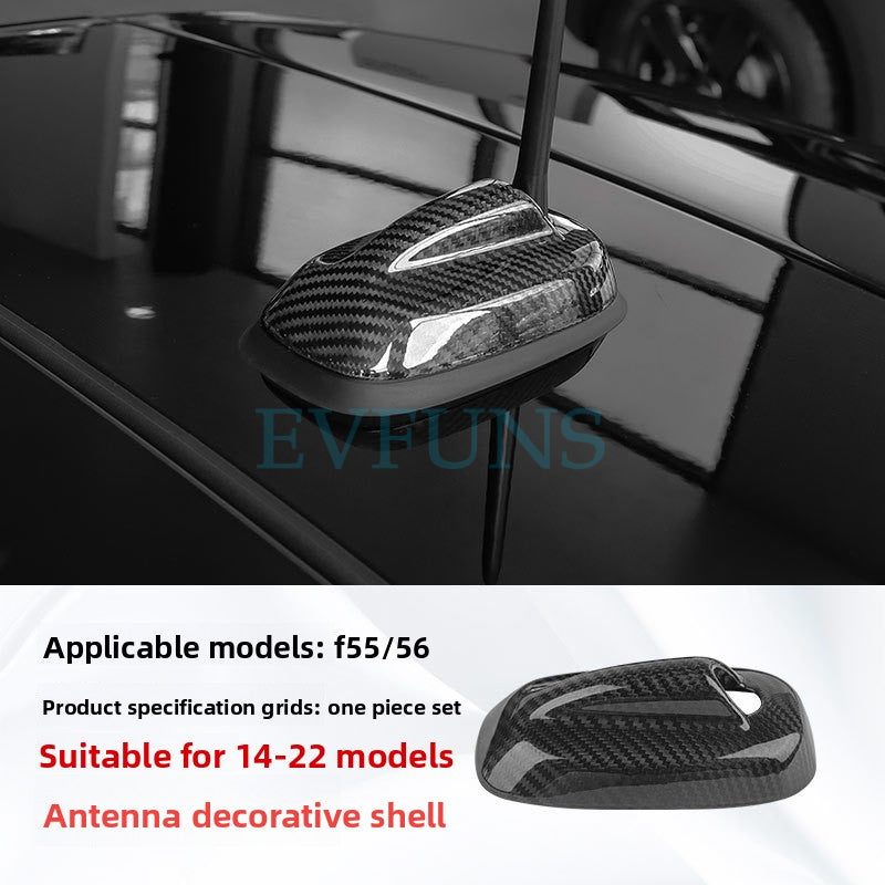 Carbon Fiber Air Vent Trim for MINI F55/F56 (2014–2021) F55/56 carbon fiber antenna decorative cover Evfuns
