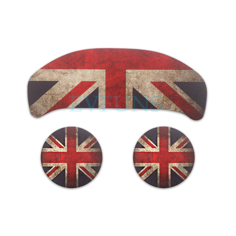 MINI Cooper Leather Cup Holder Mat – F56 F60 F54 Anti-Slip Interior Pad F54 (retro red rice) three-piece set Evfuns