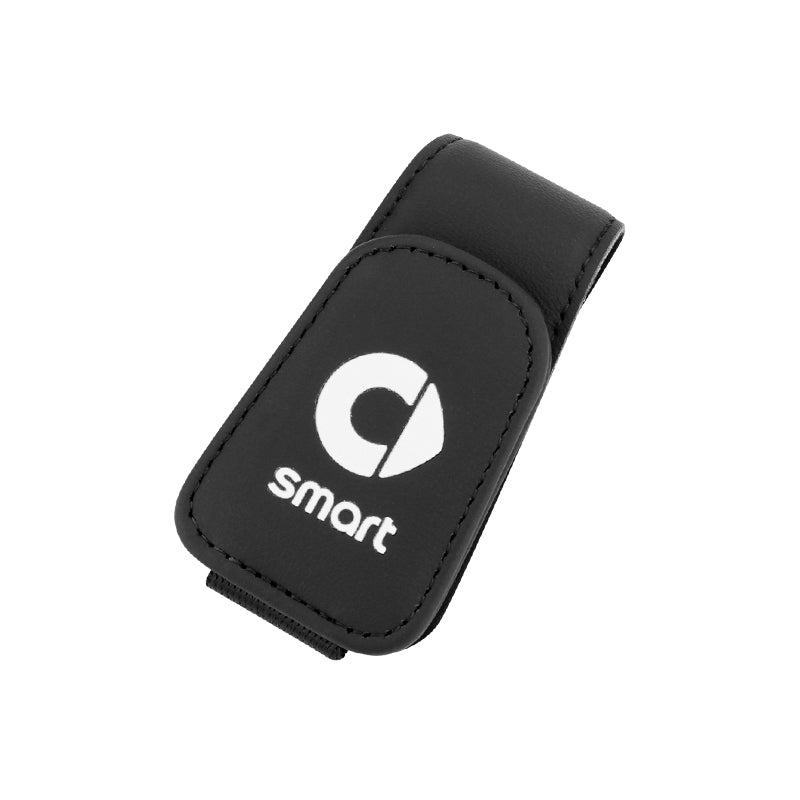 Smart Car Magnetic Sunglasses & Card Holder Clip | Custom Fit Accessories Smart Glasses Clip [Black] Square Style Evfuns