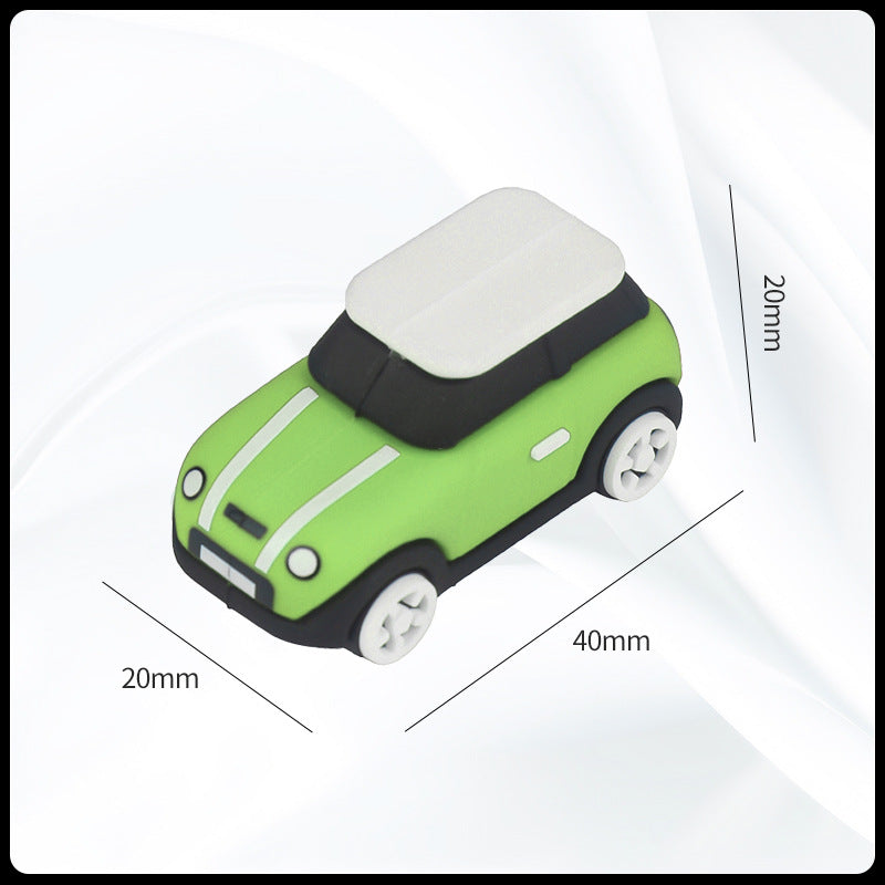 MINI Cooper Dashboard Silicone Ornament – Miniature Car Interior Decoration MINI Car Ornament [Lime Green] Evfuns
