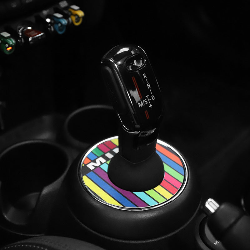 MINI Cooper Gear Shift Dust Cover – Interior Trim Protector 19-Now [Gear Dust Cover [Rainbow Clause] Evfuns