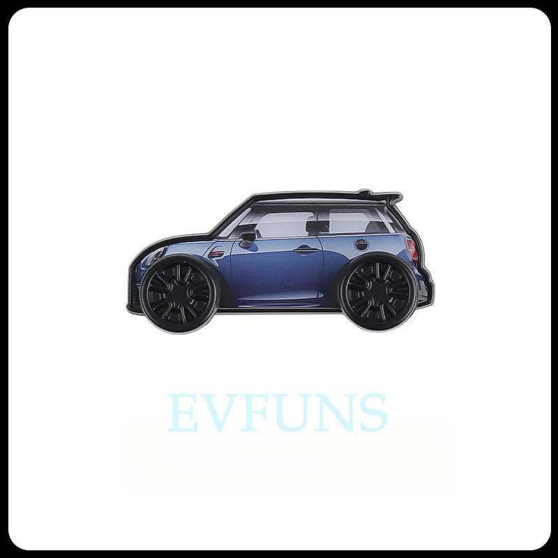 MINI Car Interior Hook with Miniature Model – Decorative & Functional MINI Car Hook [Blue Model] Evfuns