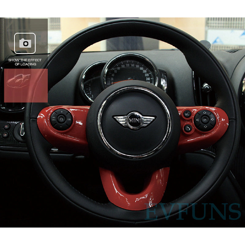 MINI Cooper F-Series Steering Wheel Trim Cover – F54/F55/F56/F60 Interior Styling Kit Evfuns