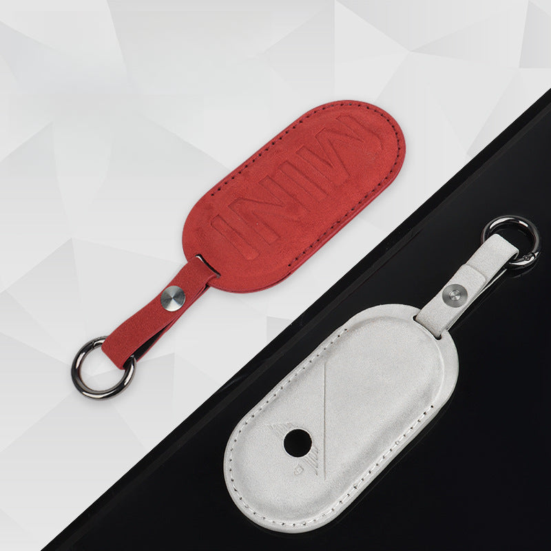 Genuine Leather Suede Key Case for MINI Electric / Aceman / JCW / Countryman Evfuns