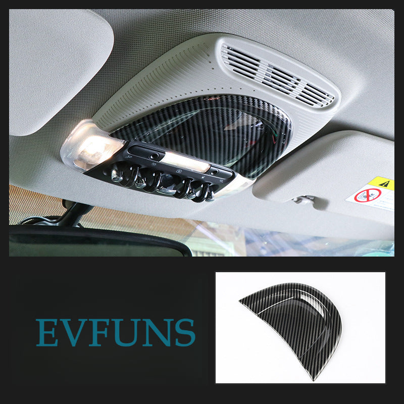 MINI Cooper Reading Light Trim – F55/F56/F60/F54 Interior Upgrade Carbon fiber pattern Evfuns