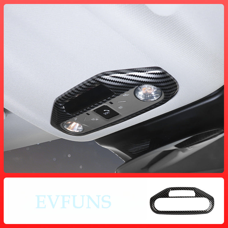 MINI EV J01/J05 Interior Reading Light Trim Cover Front reading light - carbon fiber pattern Evfuns