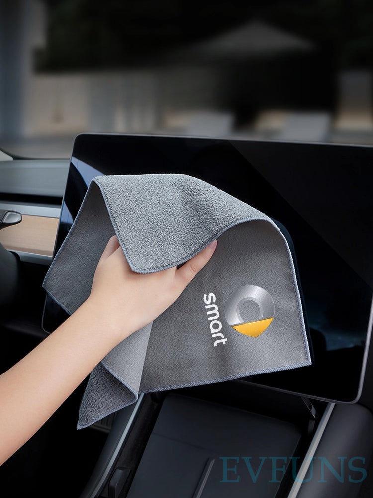 SMART Car Cleaning Towel – Microfiber Wash & Dry Cloth for Interior & Exterior Evfuns