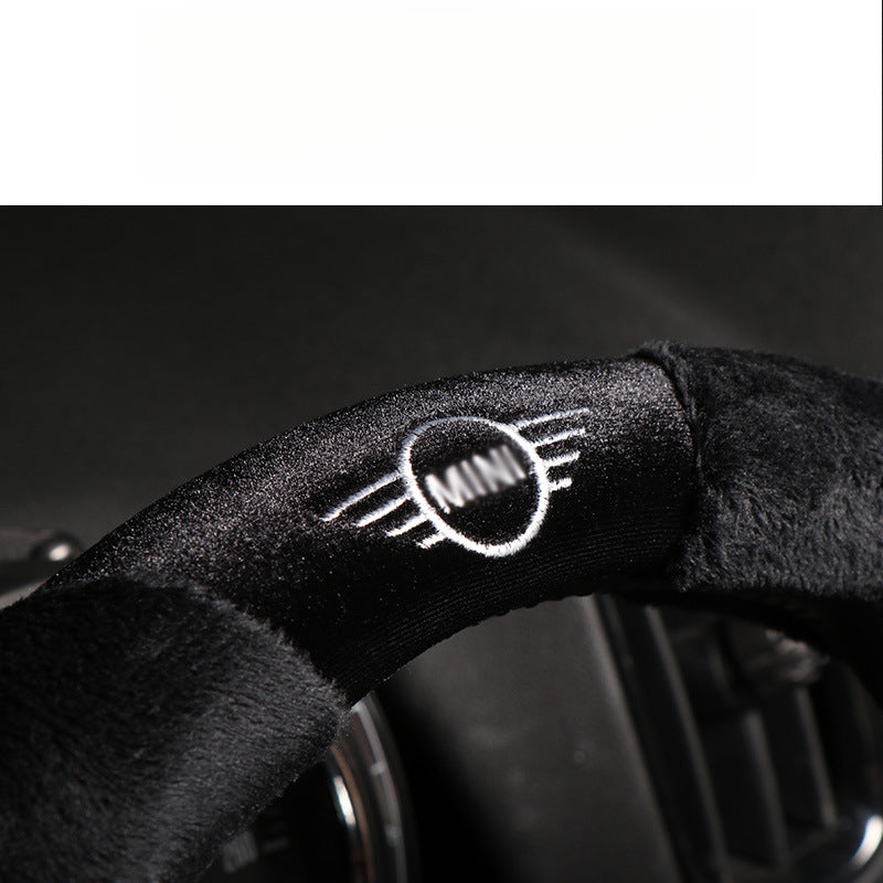 Winter Plush Steering Wheel Cover for MINI Cooper Evfuns