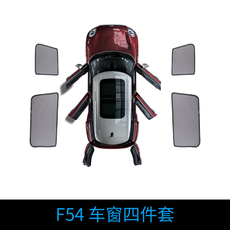 MINI Cooper Sunshade for F54 F55 F60 R60 – Magnetic Side Window Visor F54 front and rear window four-piece set Evfuns