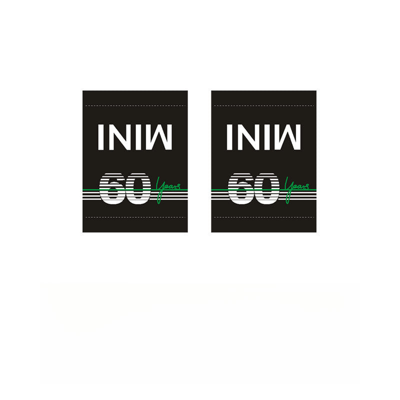 MINI Cooper Creative Label Decals MINI 60th Anniversary [Small Size] Pair Set Evfuns