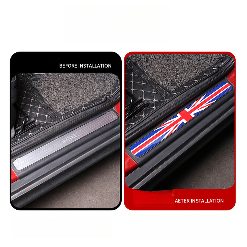 MINI Cooper Door Sill Scuff Plate Stickers | F54 F55 F56 F60 Threshold Trim Evfuns