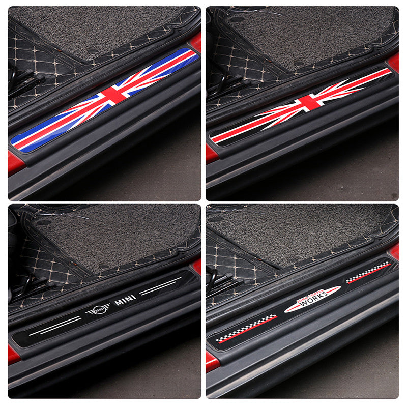 MINI Cooper Door Sill Scuff Plate Stickers | F54 F55 F56 F60 Threshold Trim Evfuns