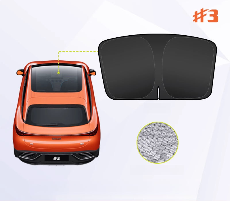 SMART #1 / #3 Window Sunshades – Full Coverage Privacy UV Blocker for Summer #3 Special—Front Windshield Privacy