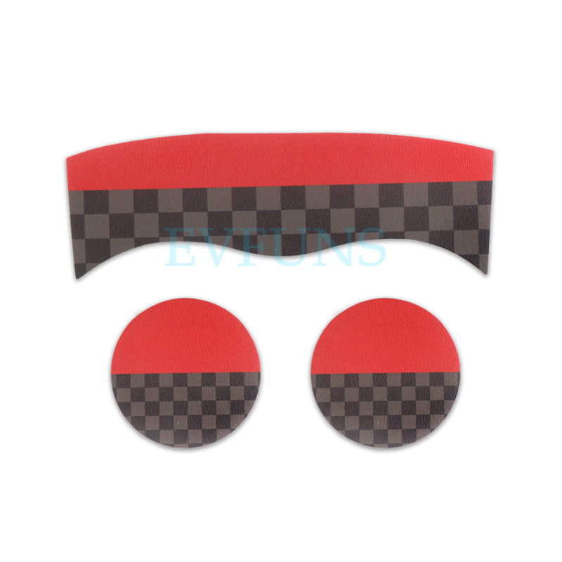 MINI Cooper Leather Cup Holder Mat – F56 F60 F54 Anti-Slip Interior Pad F60 (JCW) three-piece set Evfuns