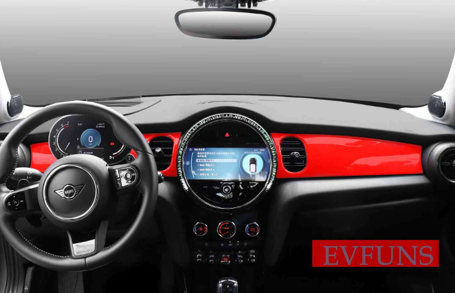 Dashboard Trim Panel Cover for MINI Cooper F55/F56/F57 Applicable to 21-22 F55/56/57 [Red]] Evfuns