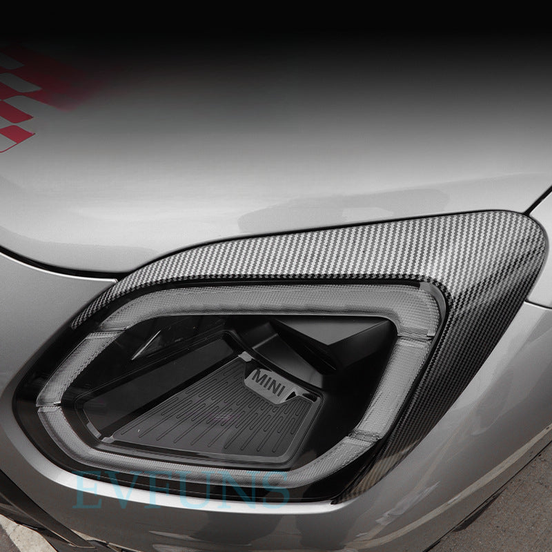 MINI JCW U25 Headlight Eyebrow Trim – Blackout Styling Kit for Fuel Models Evfuns