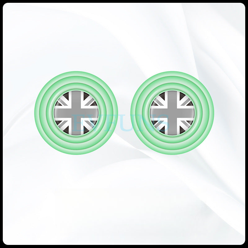 MINI Cooper Door Shock Absorber Pads Car Door Shock Absorber Pads [Gray Beige] Glow-in-the-Dark Style (Pair) Evfuns