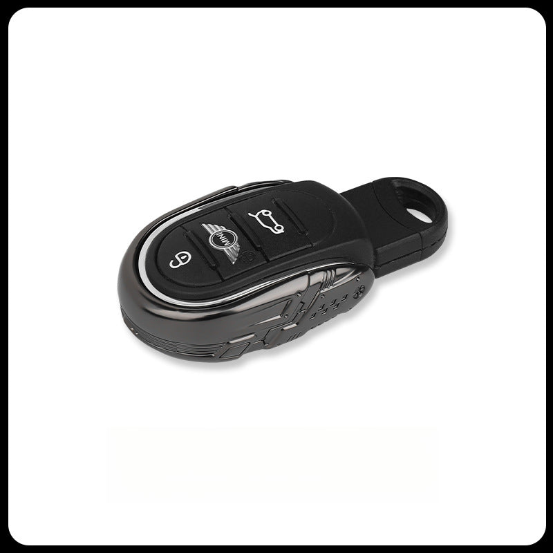 Premium Metal Key Case for MINI Cooper One mini metal key case [gunmetal color] Evfuns