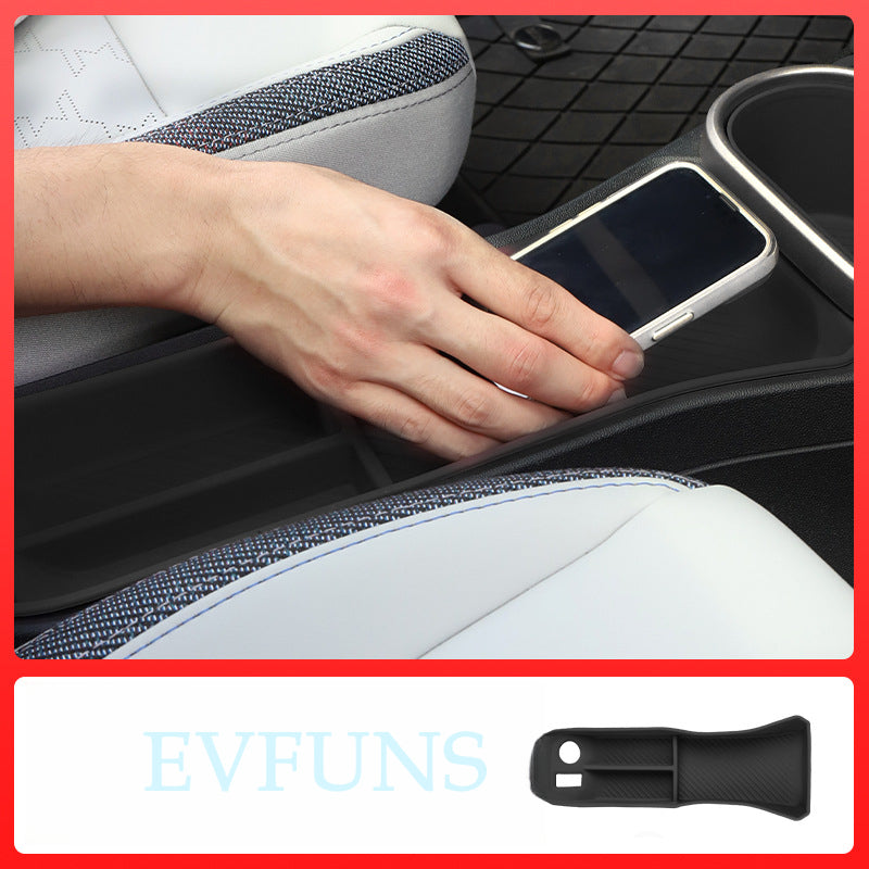MINI Cooper F65/F66 Center Console Silicone Pad – Interior Protection Mat Central Control Storage Slot [Black] Special
