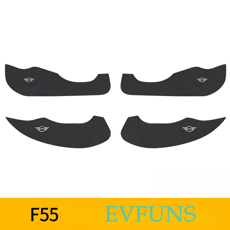 MINI Cooper Door Kick Protector Pads – R56/F55/F56/Countryman F55 door anti-kick pads (4-piece set) Evfuns