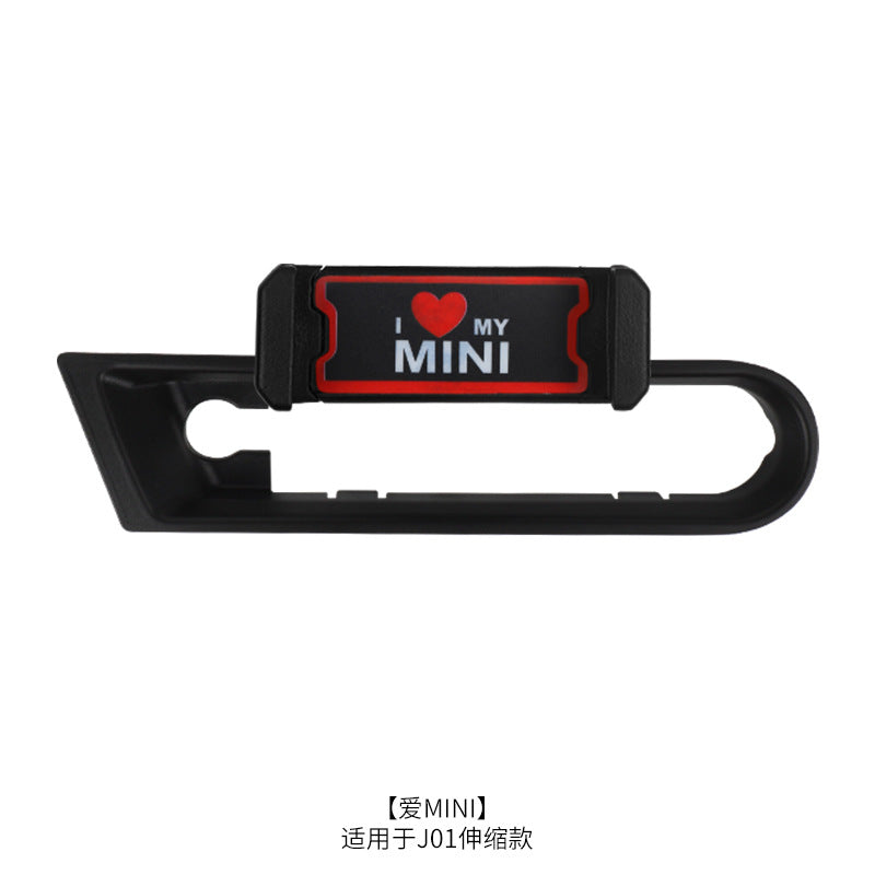MINI Cooper Air Vent Phone Mount – Clip-On Car Holder for Navigation & Hands-Free Use [Love Mini] Telescopic J01 Evfuns