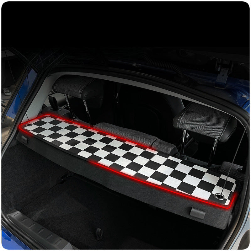 MINI J01 J05 ACEMAN Rear Trunk Privacy Cover & Leather Back Window Mat Evfuns