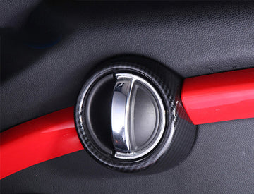 MINI Cooper F55/F56 Carbon Fiber Style Interior Door Handle Trim Evfuns