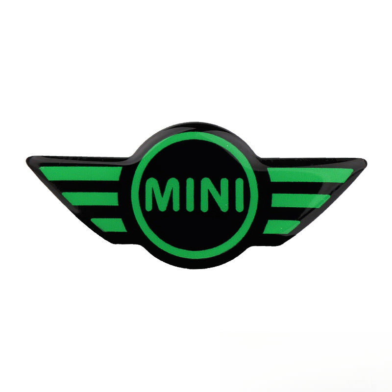 MINI Cooper Steering Wheel Logo Sticker – Scratch Cover & Styling Decal Green Style Evfuns
