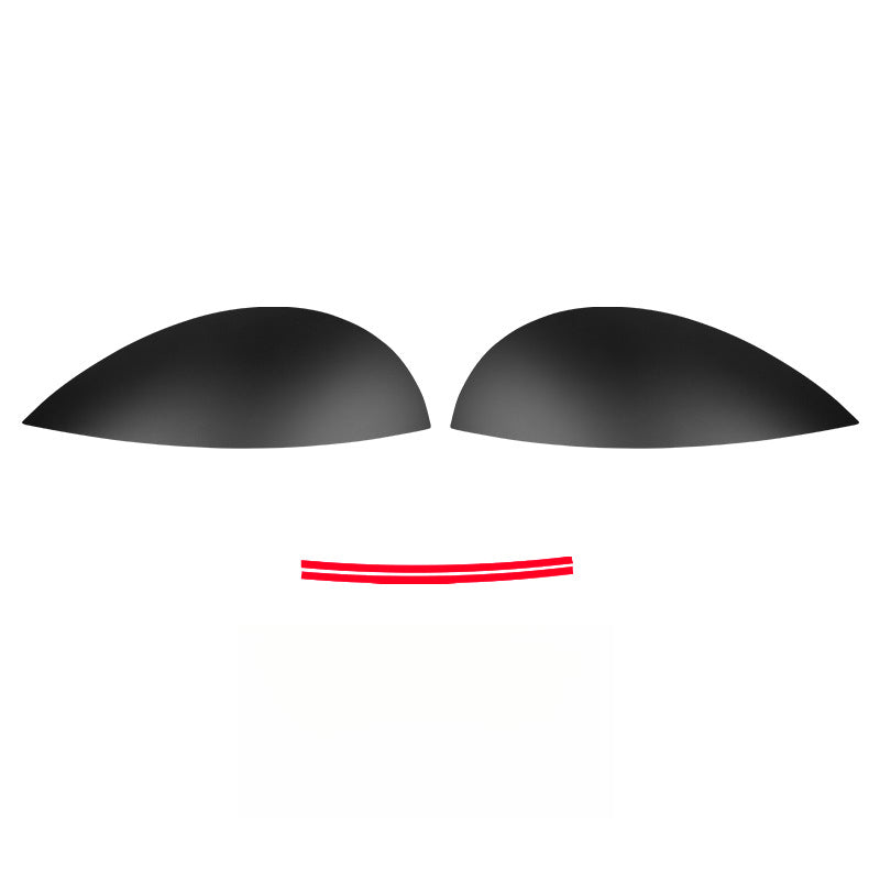 MINI J01 Electric Headlight Eyelid Trim – Black Dual-Layer Cover [Matte Black Model] Suitable for J01 Evfuns