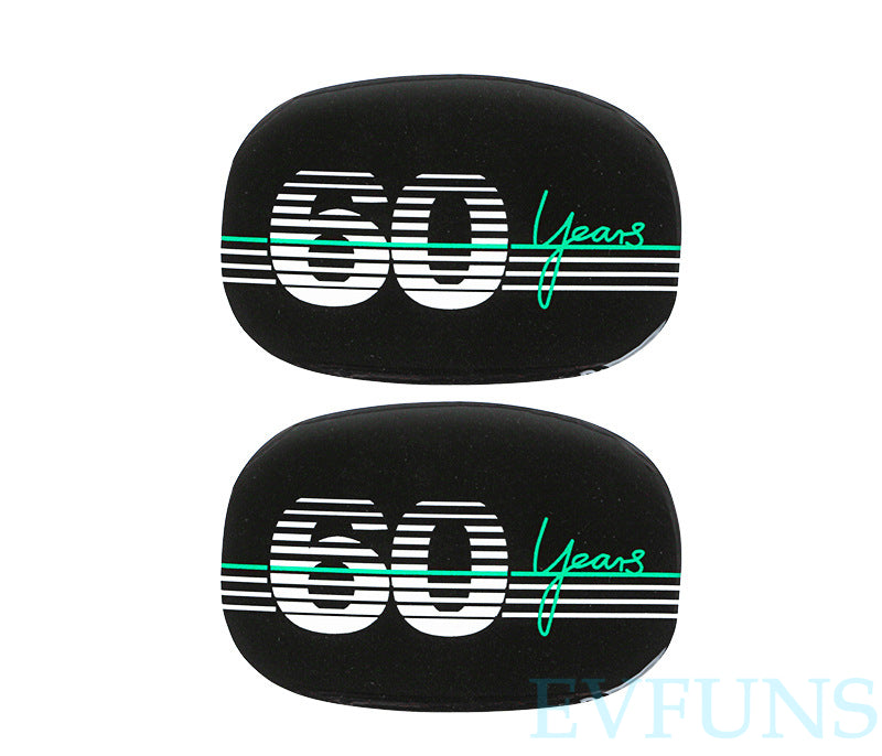 MINI Cooper 60th Anniversary Interior 3D Gel Sticker – F55/F56 Trim Decoration F56 Chair Back Handle Epoxy Sticker