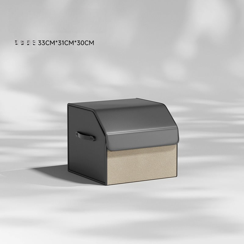 Foldable Leather Car Trunk Storage Box